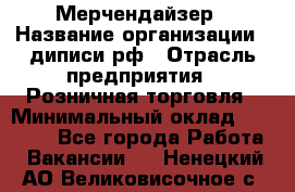 Мерчендайзер › Название организации ­ диписи.рф › Отрасль предприятия ­ Розничная торговля › Минимальный оклад ­ 25 000 - Все города Работа » Вакансии   . Ненецкий АО,Великовисочное с.
